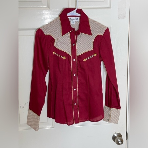 Vintage Avante West Shirt 9/10 See Measurements​​​​​​​​ - Picture 11 of 11